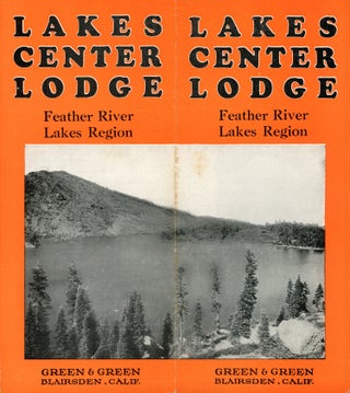 #166913) LAKES CENTER LODGE FEATHER RIVER LAKES REGION [cover title]. California, Plumas County,...
