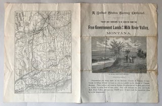 A UNITED STATES SURVEY ORDERED. TWENTY NEW TOWNSHIPS TO BE SURVEYED FROM THE FREE GOVERNMENT LANDS OF THE MILK RIVER VALLEY, MONTANA [caption title].