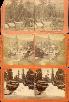 EIGHT STEREOSCOPIC PHOTOGRAPHS OF THE CENTRAL PACIFIC RAILROAD AND ADJACENT AREAS TAKEN BY CARLETON E. WATKINS IN 1869.