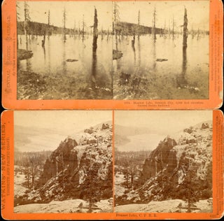 EIGHT STEREOSCOPIC PHOTOGRAPHS OF THE CENTRAL PACIFIC RAILROAD AND ADJACENT AREAS TAKEN BY CARLETON E. WATKINS IN 1869.