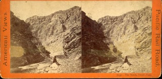 #166963) THE NOTCH, DEVIL'S GATE. No. 7130. Stereoscopic view. Central Pacific Railroad, Anthony,...
