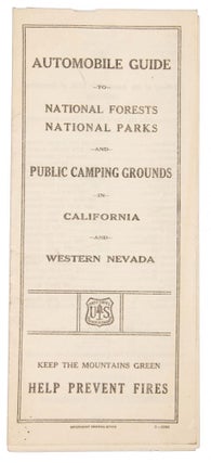 #167065) Automobile Guide to National Forests[,] National Parks and Public Camping Grounds in...