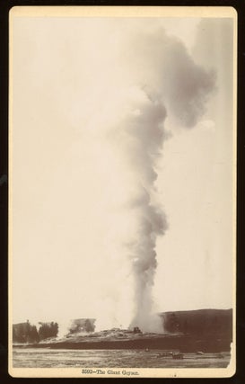 #167108) THE GIANT GEYSER. No. 3592. Gelatin silver print. Yellowstone National Park, Frank Jay...