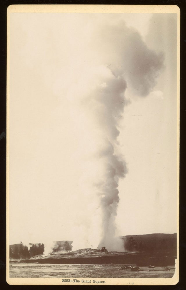 (#167108) THE GIANT GEYSER. No. 3592. Gelatin silver print. Yellowstone National Park, Frank Jay Haynes.