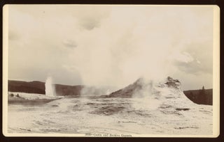 #167111) CASTLE AND BEEHIVE GEYSERS. No. 3609. Gelatin silver print. Yellowstone National Park,...
