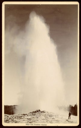 #167115) OLD FAITHFUL GEYSER. No. 3621. Gelatin silver print. Yellowstone National Park, Frank...