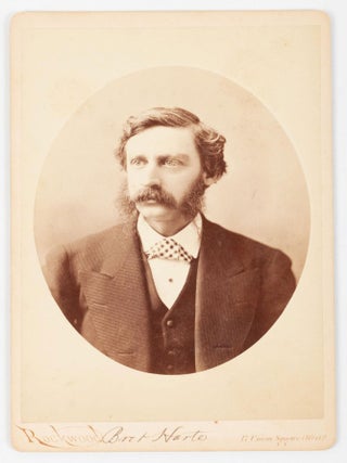 #167121) PHOTOGRAPH OF BRET HARTE. Albumen print. Bret Harte, photographer Rockwood George N