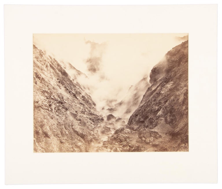 (#167127) GEYSER CANYON, FROM DEVIL'S PULPIT. No. A 382. Albumen print. California, Sonoma County, The Geysers.