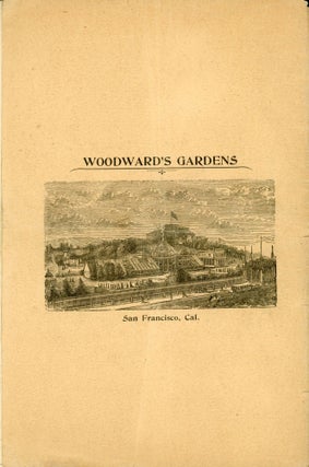 CATALOGUE OF THE GREAT COLLECTION IN NATURAL HISTORY OF THE WOODWARD'S GARDENS SAN FRANCISCO, CAL. COMMENCING THURSDAY, APRIL 6TH, 1893 AT 10 O'CLOCK A. M., ON THE PREMISES, MISSION ST., NEAR FOURTEENTH, AND CONTINUING DURING SUCCESSIVE DAYS, AT SAME HOUR, UNTIL EVERY ARTICLE IS SOLD. COMPRISING: FOUR MUSEUMS ... ART GALLERY ... THREE CONSERVATORIES ... LIVING ANIMALS AND BIRDS ... MARBLE STATUES AND VASES ... THE ABOVE COMPRISING OVER 75,000 OF VARIED ARTICLES OF VIRTU. --- ALSO --- A LARGE ASSORTMENT NOT ENUMERATED, CONSISTING OF MULES, WAGONS, CARTS, HOSE, GLASSWARE, CROCKERY, BENCHES, CHAIRS, STOOLS, IRON PIPING AND SUNDRIES. FOR FURTHER, INQUIRE OF EASTON, ELDRIDGE & CO. REAL ESTATE AND GENERAL AUCTIONEERS ...