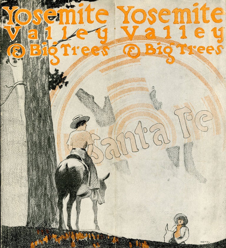 (#167150) Yosemite Valley & Big Trees[.] Santa Fe [cover title]. TOPEKA AND SANTA FE RAILWAY ATCHISON.