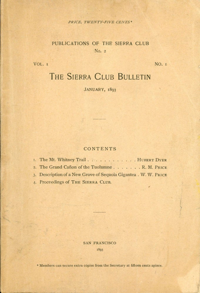 (#167209) Sierra Club Bulletin. SIERRA CLUB.
