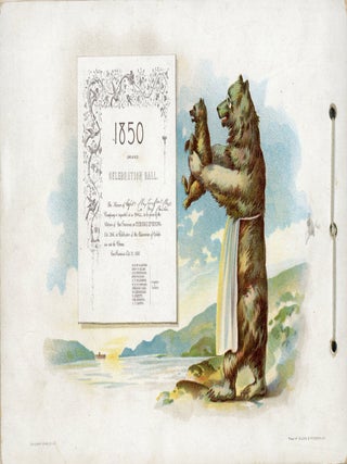 SOUVENIR PROGRAMME SEMI-CENTENNIAL ADMISSION DAY CELEBRATION BALL SEPTEMBER 11, 1900 MECHANIC'S PAVILION SAN FRANCISCO CALIFORNIA.