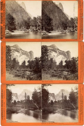 Fourteen stereo views of Yosemite Valley and the Mariposa Grove of Big Trees.