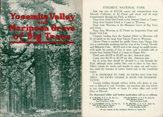 #167438) Yosemite Valley and Mariposa Grove of Big Trees[.] Yosemite Stage & Turnpike Co. [cover...