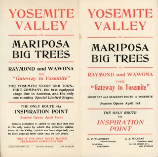 #167439) Yosemite Valley and Mariposa Big Trees via Raymond and Wawona the "gateway to Yosemite"...