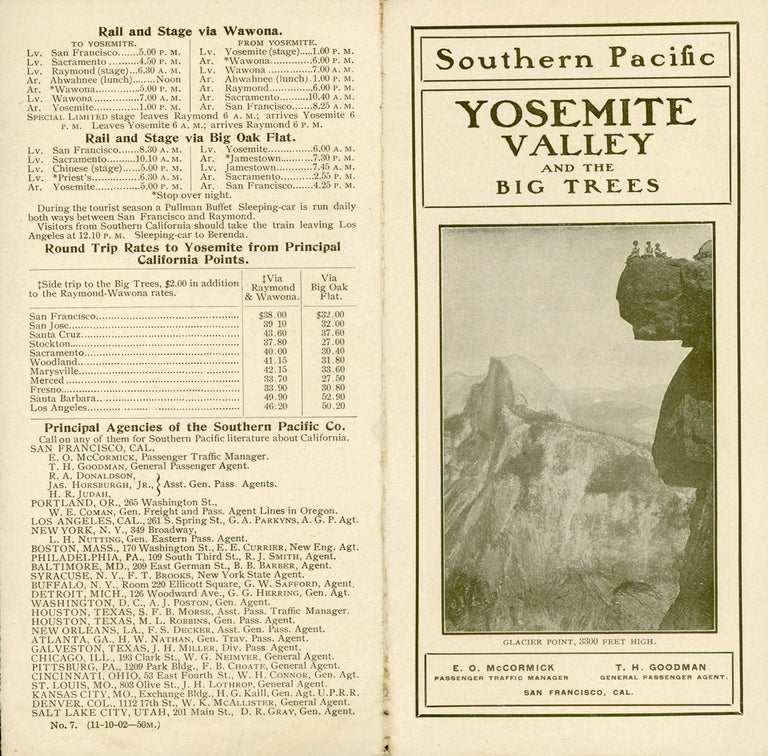 (#167445) ... Yosemite Valley and the Big Trees ... [cover title]. SOUTHERN PACIFIC COMPANY.