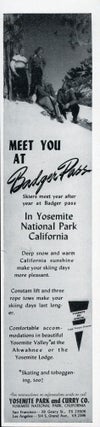 #167447) Meet you at Badger Pass[.] Skiers meet year after year at Badger Pass in Yosemite...