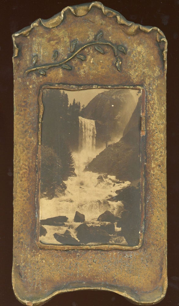 (#167543) [Yosemite Valley] Vernal Fall [title supplied]. Sepia toned print. ARTHUR CLARENCE PILLSBURY.