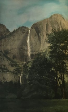#167545) [Yosemite Valley] Yosemite Falls [title supplied]. Hand colored photograph. UNIDENTIFIED...