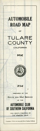 #167573) Automobile road map of Tulare Co. California ... Copyrighted 1916 by the Automobile Club...