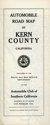 #167574) Automobile road map of Kern County California ... Copyrighted by the Automobile Club of...