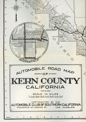 Automobile road map of Kern County California ... Copyrighted by the Automobile Club of Southern California Figueroa at Adams St. Los Angeles.