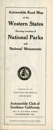 #167575) Map of the western states showing location of national parks and national monuments ......