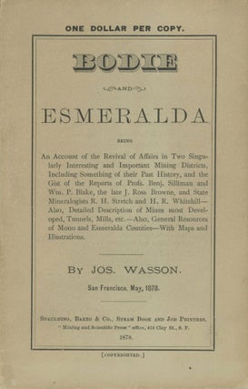 #167623) BODIE AND ESMERALDA BEING AN ACCOUNT OF THE REVIVAL OF AFFAIRS IN TWO SINGULARLY...