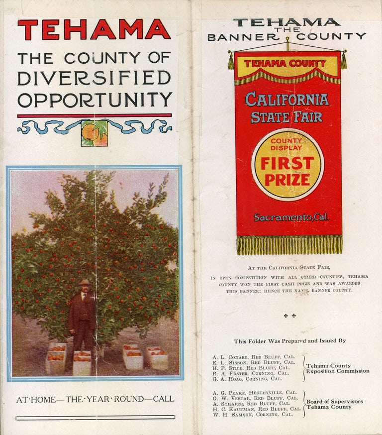 (#167627) TEHAMA THE COUNTY OF DIVERSIFIED OPPORTUNITY ... [cover title]. California, Tehama County, Tehama County Exposition Commission, Tehama County Board of Supervisors.
