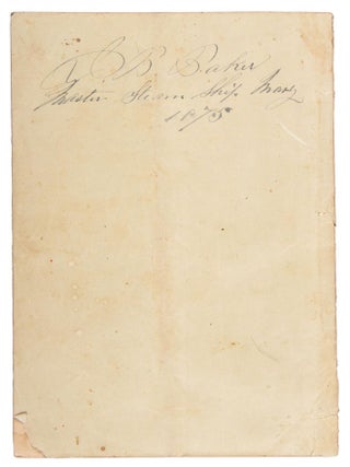 EXTRACTS FROM THE REMARK BOOKS OF S. P. GRIFFIN, CAPTAIN P. M. S. S. CO., CONCERNING IRON STEAMERS, AND THE PASSAGE FROM NEW YORK, THROUGH THE STRAITS OF MAGELLAN, TO SAN FRANCISCO.
