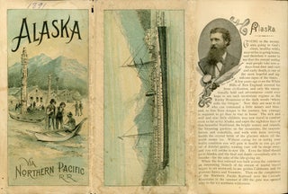 #167649) ALASKA VIA NORTHERN PACIFIC R. R. [cover title]. Alaska, John Muir