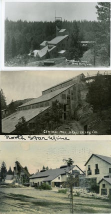 #167666) SIX POSTCARD VIEWS OF MINES AND MILLS IN GRASS VALLEY, NEVADA COUNTY, CALIFORNIA....