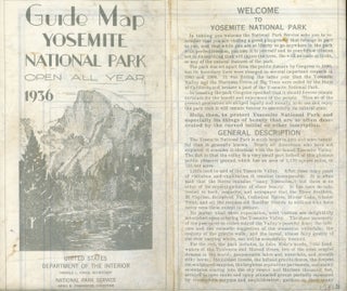 #167675) Guide map Yosemite National Park open all year 1936[.] United States Department of the...