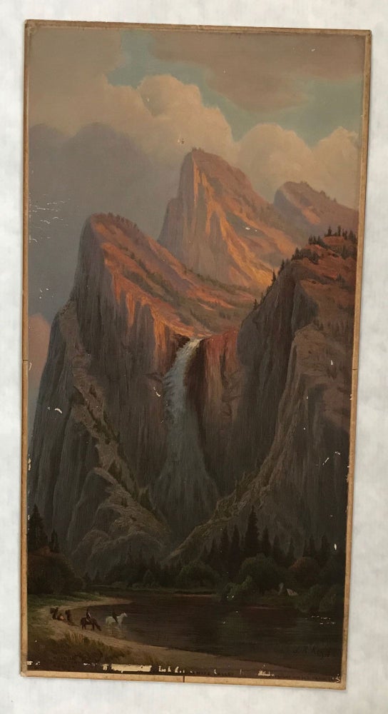 (#167685) Bridal Veil Fall, Yosemite Valley. After John R. Key. PRANG, L. CO., after JOHN ROSS KEY.
