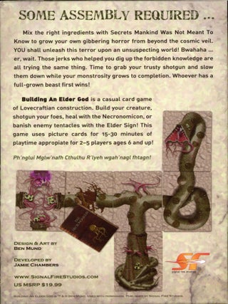 BUILDING AN ELDER GOD: A GAME OF LOVECRAFTIAN CONSTRUCTION ...