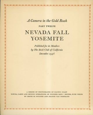 #167931) Nevada Fall Yosemite ... [cover title]. ANSEL EASTON ADAMS