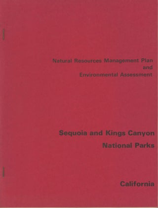 #167955) Natural resources management plan and environmental assessment[:] Sequoia and Kings...