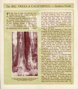 The Big Trees of California --- Southern Pacific [caption title].
