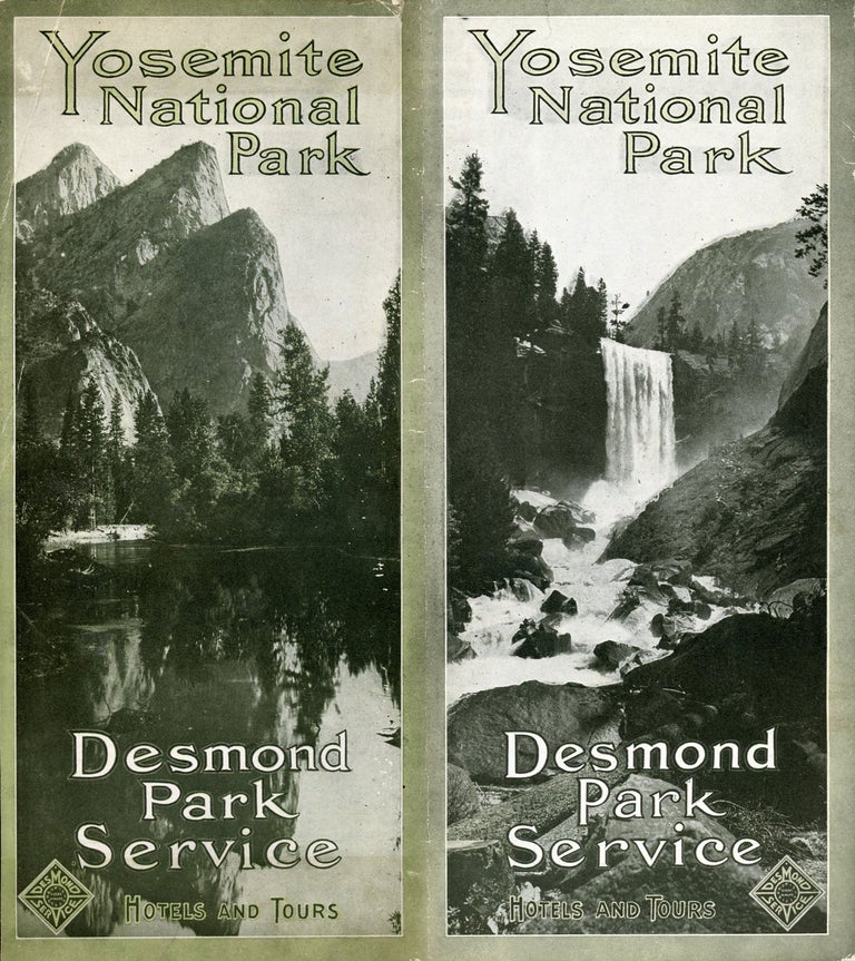 (#168067) Yosemite National Park hotels and tours [cover title]. DESMOND PARK SERVICE COMPANY.