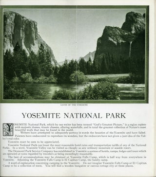 Yosemite National Park hotels and tours [cover title].