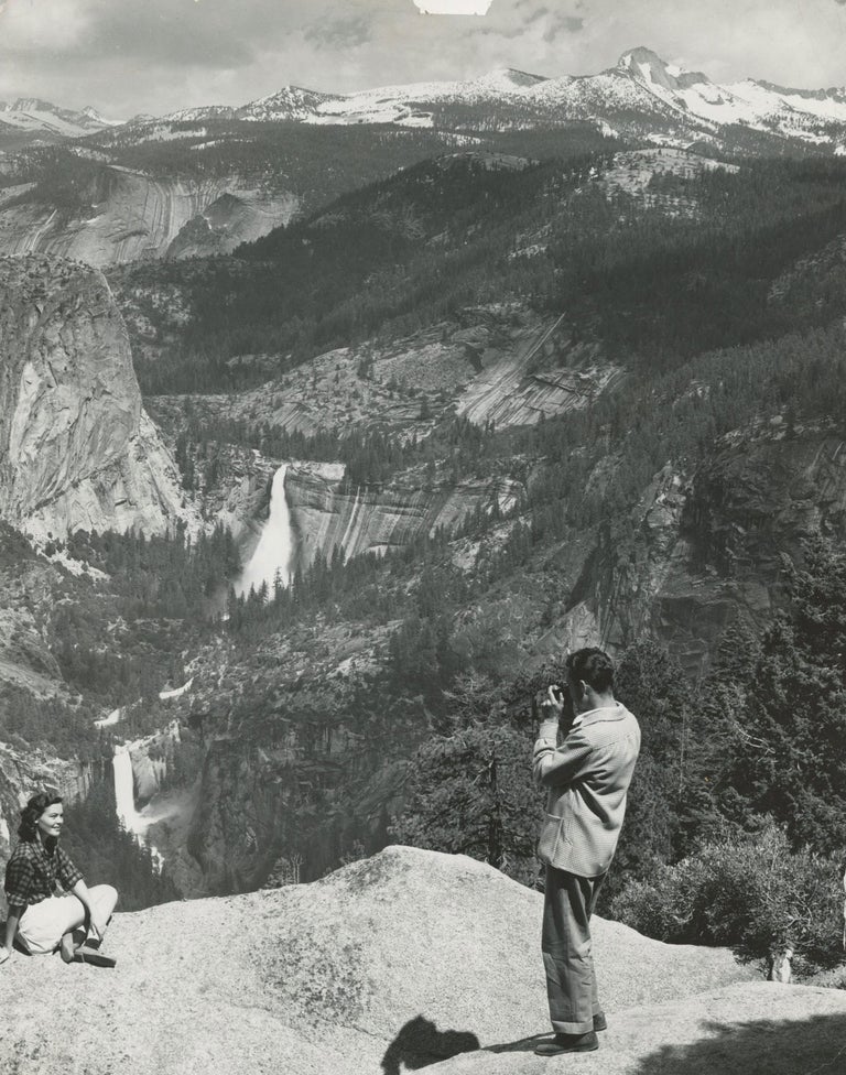 (#168068) World famous viewpoint -- Glacier Point, more than 3200 feet above Yosemite Valley, is often called "The climax of all Yosemite views ... [caption title]. YOSEMITE PARK AND CURRY COMPANY.