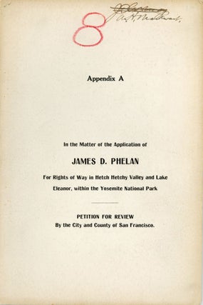 #168345) Appendix A. In the matter of the application of James D. Phelan for rights of way in...