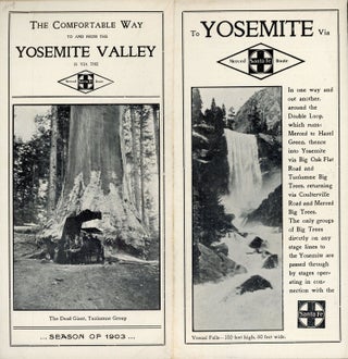 #168468) The comfortable way to and from the Yosemite Valley is via the Santa Fe Merced Route ......