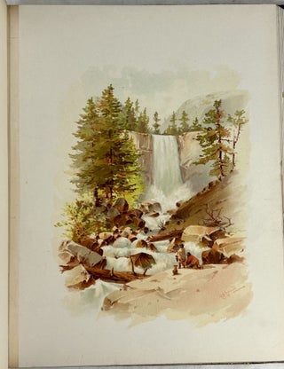 Yosemite illustrated in colors. Thirteen full page chromo lithographs ... Original water color sketches and color work, by H. W. Hansen. Original oil sketches, by Carll Dahlgren. Pen and ink sketches, by H. W. Hansen. Text, by Warren Cheney. Poems, by Harry Dix. Lithographed, printed and bound, by H. S. Crocker & Co.