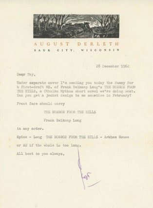 #169759) THREE TYPED LETTERS SIGNED (TLsS). Each 1 page, dated 28 December 1962, 28 February 1963...