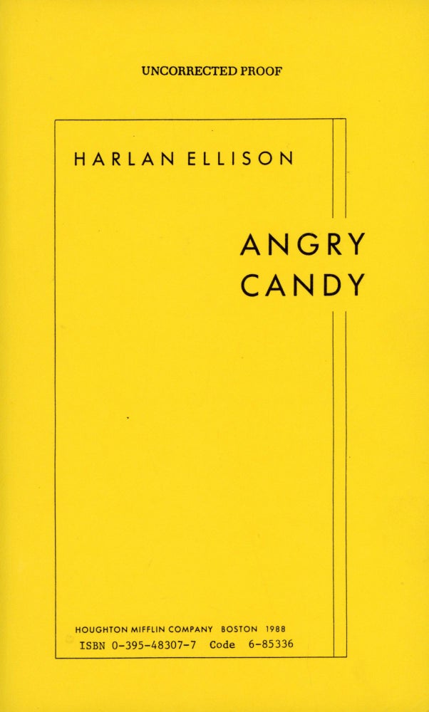 (#169768) ANGRY CANDY. Harlan Ellison.