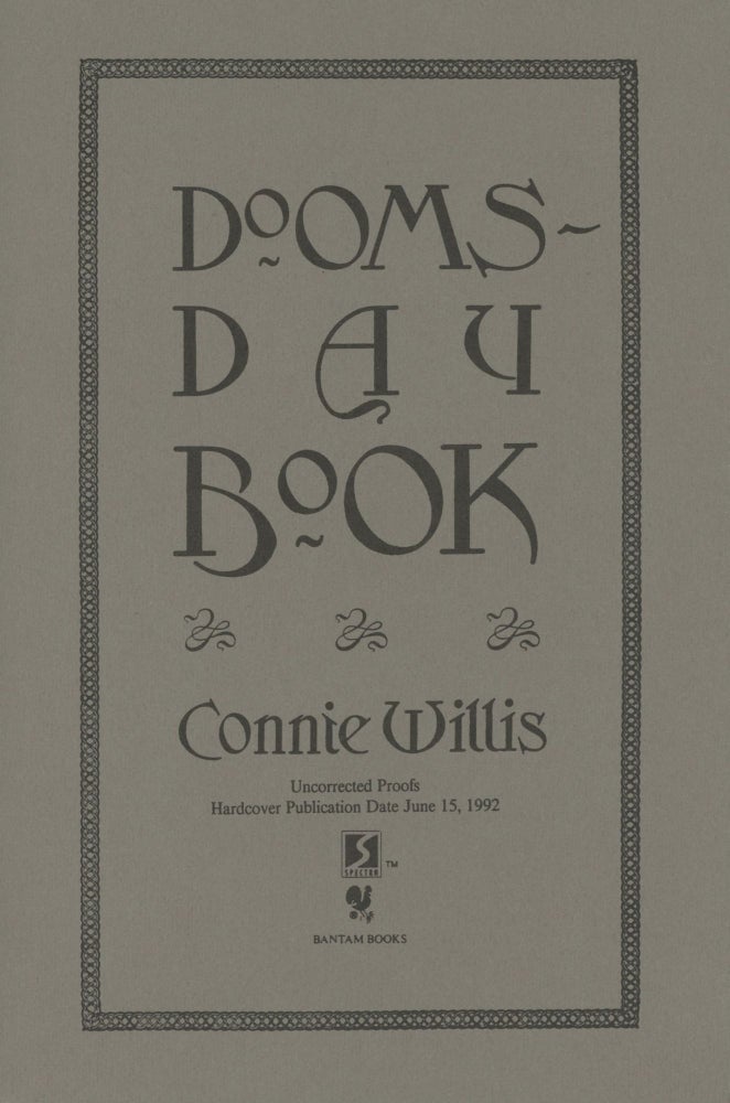 (#169775) DOOMSDAY BOOK. Connie Willis.