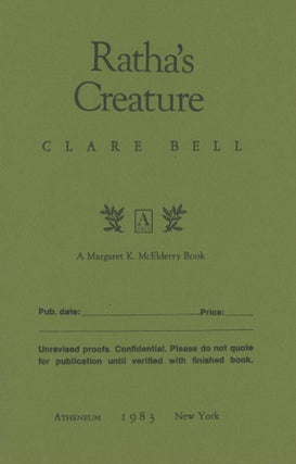 #169783) RATHA'S CREATURE. Clare Bell