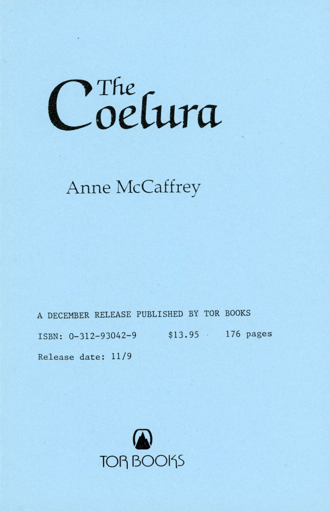 (#169789) THE COELURA. Anne McCaffrey.
