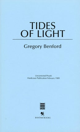 #169790) TIDES OF LIGHT. Gregory Benford